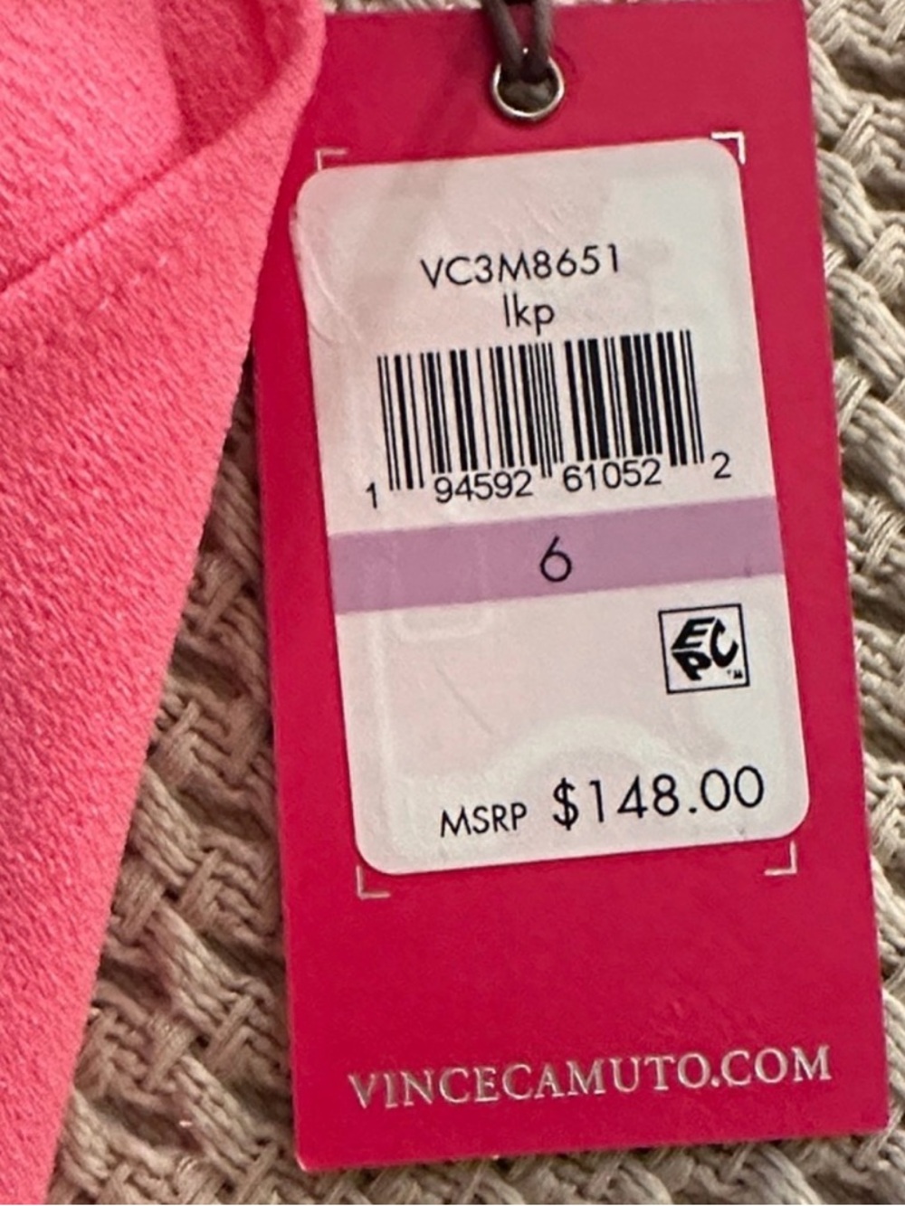 Vince Camuto Pink Sleeveless Wide-Leg Jumpsuit with Neck Tie - Picture 8 of 9